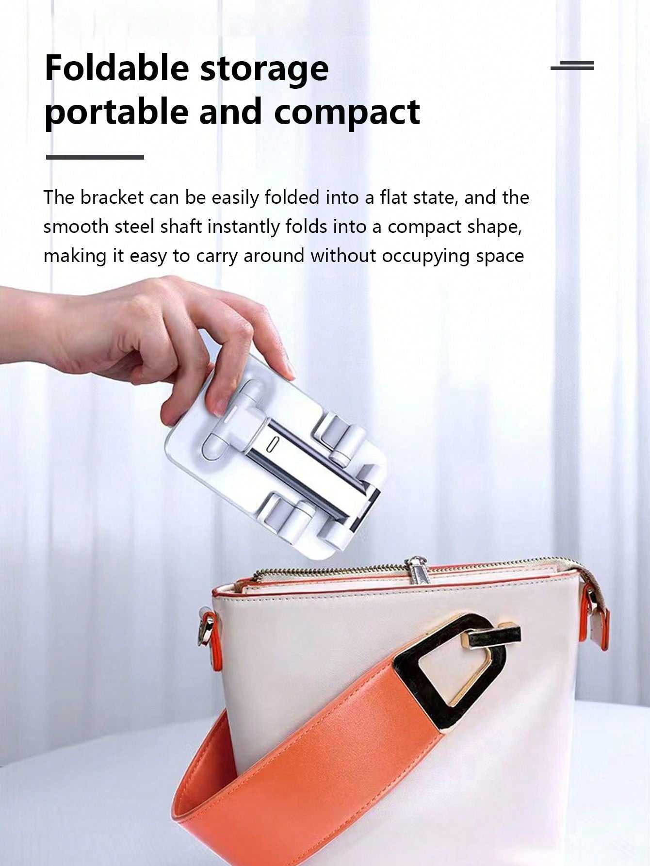 Desktop Sleek & Portable – Workspace Foldable Phone Holder