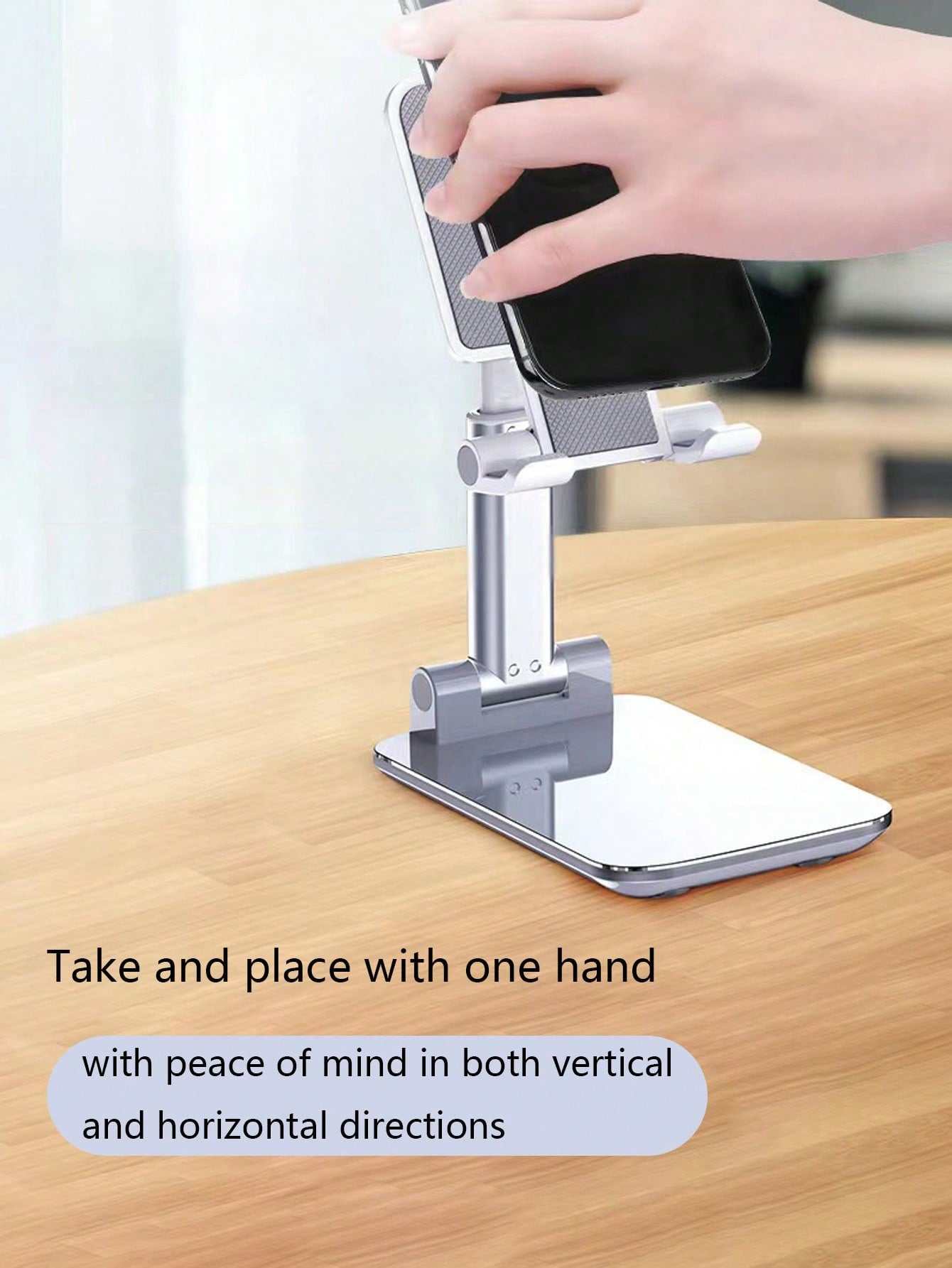 Desktop Sleek & Portable – Workspace Foldable Phone Holder