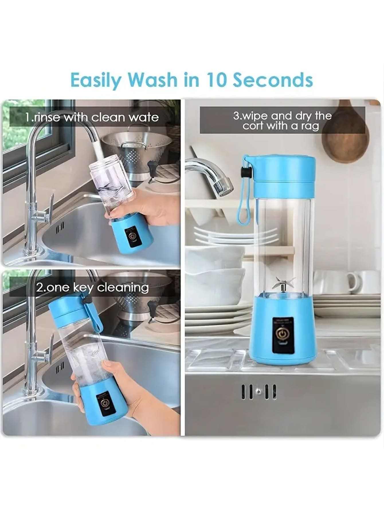 Portable Electric Juicer - 1pc ABS Juice Blender | Buy Online