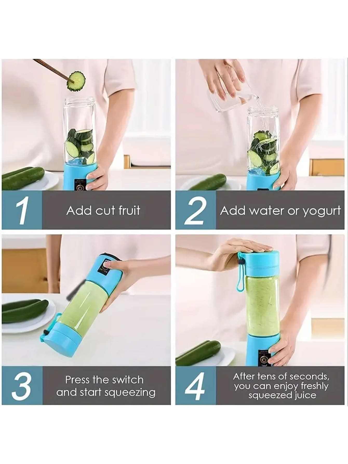 Portable Electric Juicer - 1pc ABS Juice Blender | Buy Online