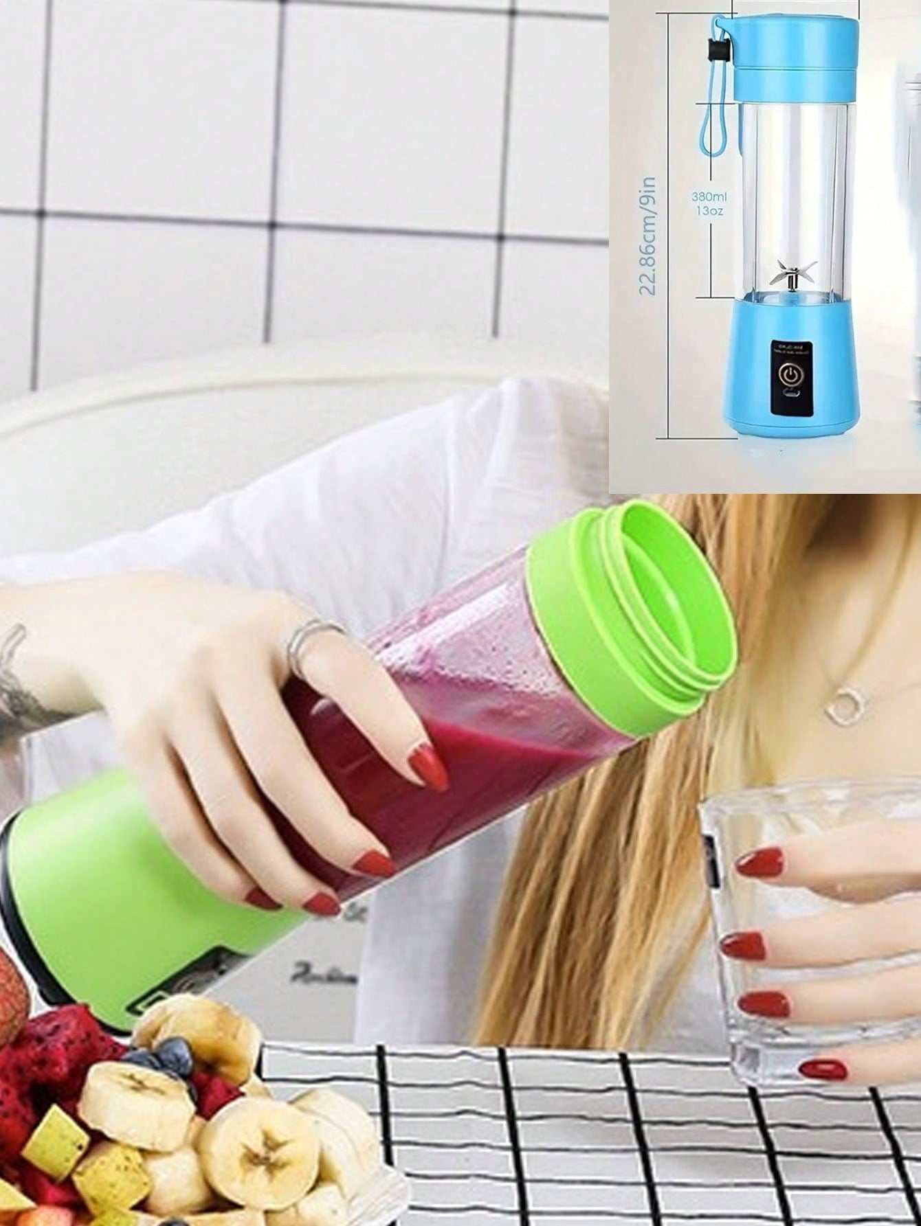 Portable Electric Juicer - 1pc ABS Juice Blender | Buy Online