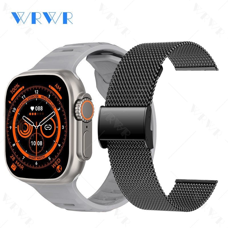 2023 Smart Watch Ultra Series 8 NFC Smartwatch Men Women Bluetooth Calls Wireless Charging Fitness Bracelet 2 Inch HD Screen - A Horizon Dawn