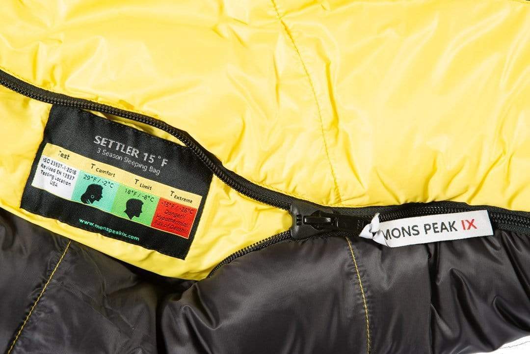 A Settler 15 F Sleeping Bag - A Horizon Dawn