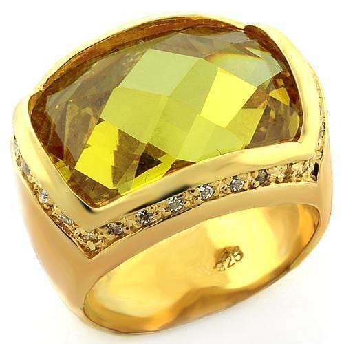 AHD Gold 925 Sterling Silver Ring with AAA - A Horizon Dawn
