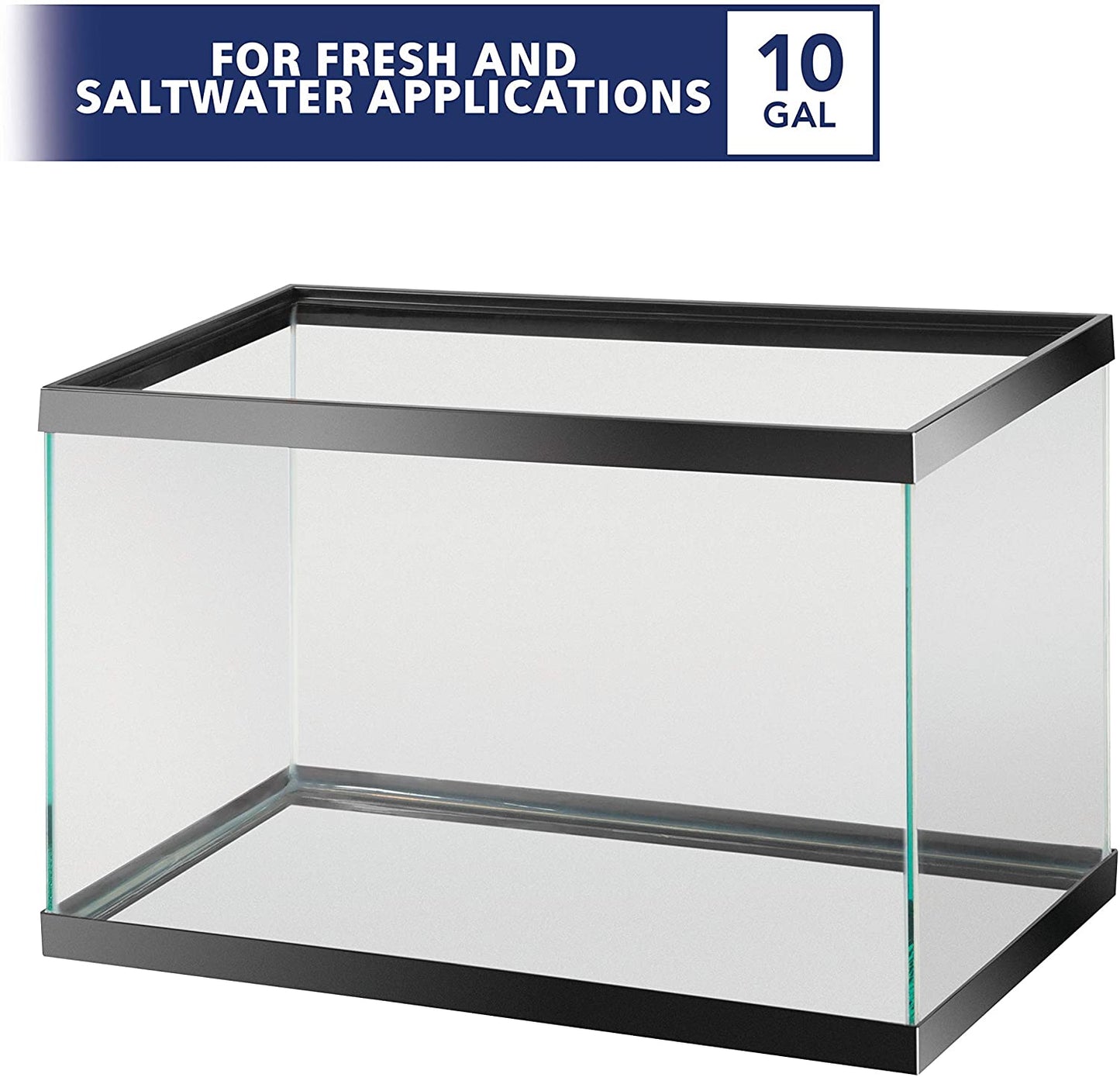 Aqueon 10 Gallon Fish Aquarium Tank Fresh and Salt Water Black/Clear - A Horizon Dawn