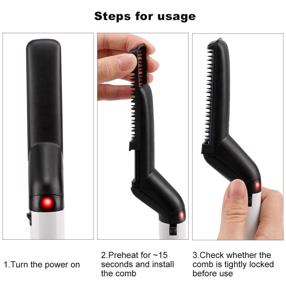 Beard Hair Straightener and Comb-Men - A Horizon Dawn