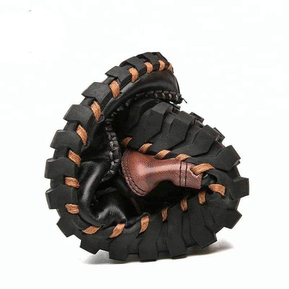Dark Brown Men's Leather Casual Shoes - A Horizon Dawn