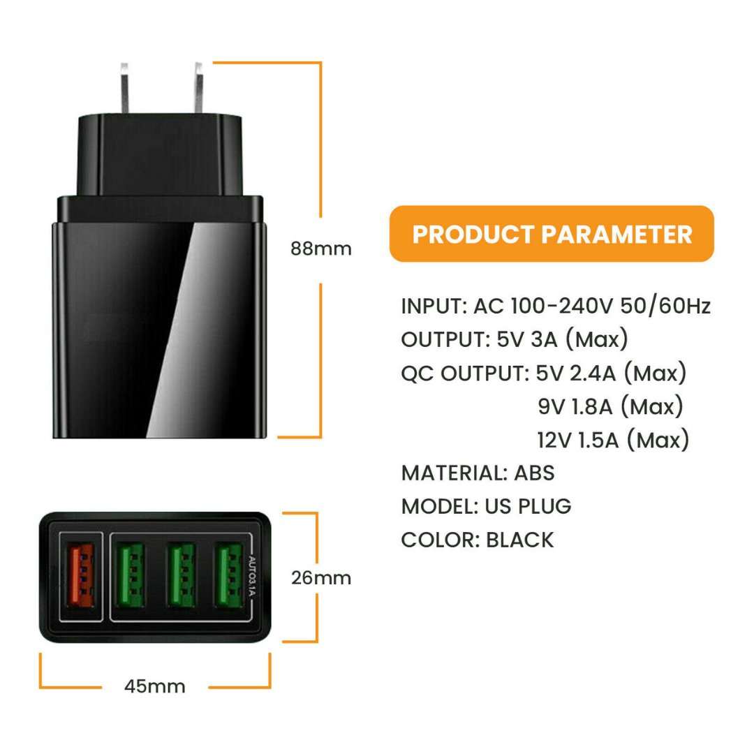 Fast Charge 3.0 USB Hub Wall Charger - A Horizon Dawn