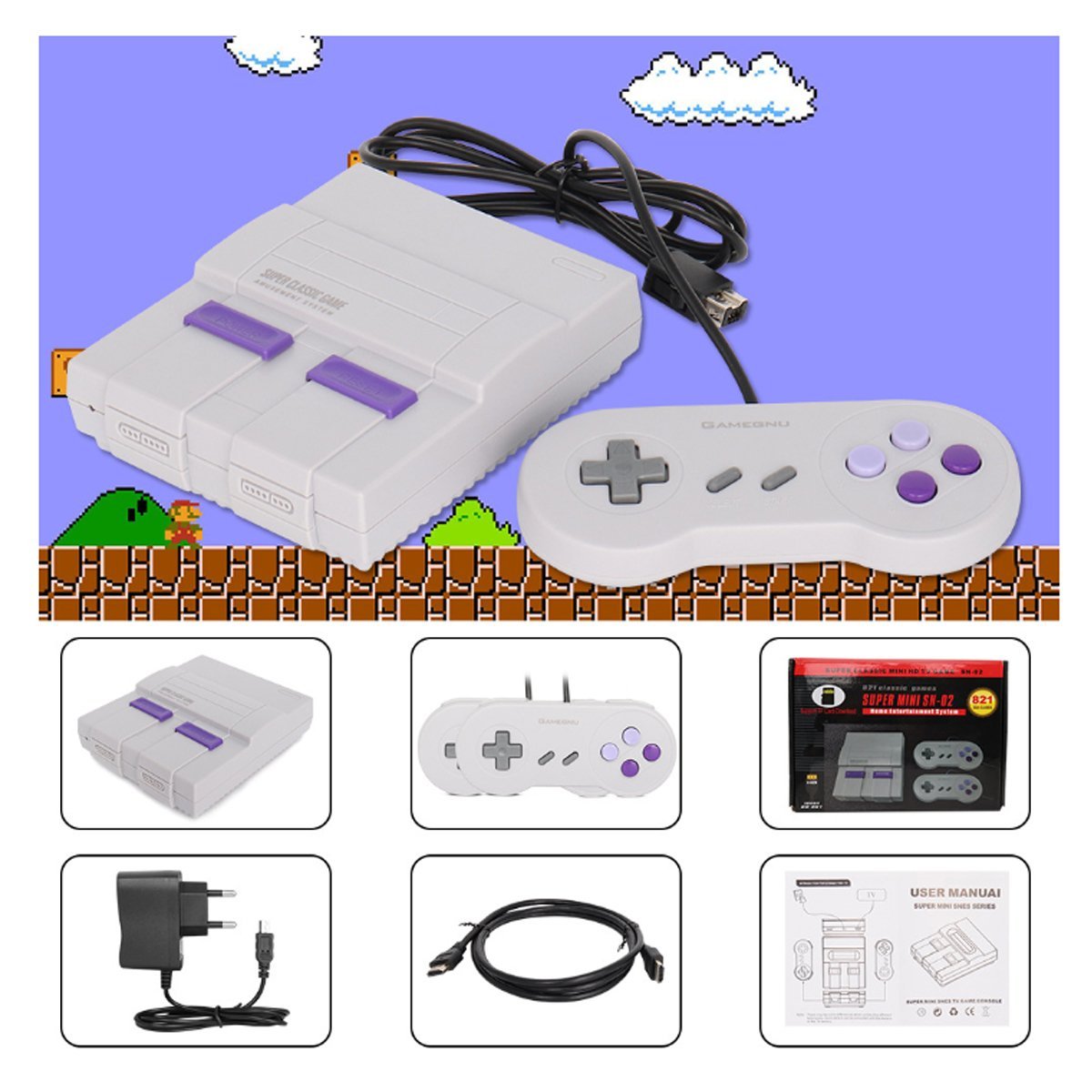 Retro Inspired Game Console With HDMI + 821 Games Loaded - A Horizon Dawn