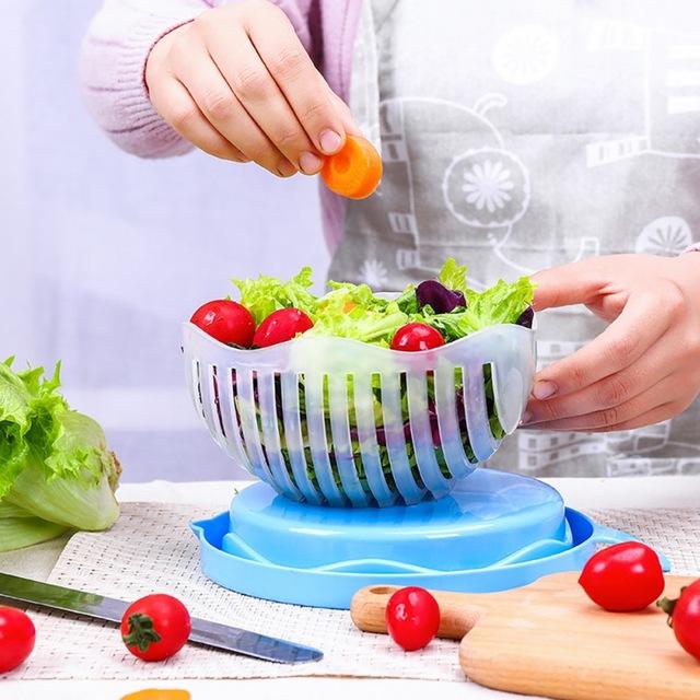 Salad Cutter Bowl Vegetable Chopper - A Horizon Dawn