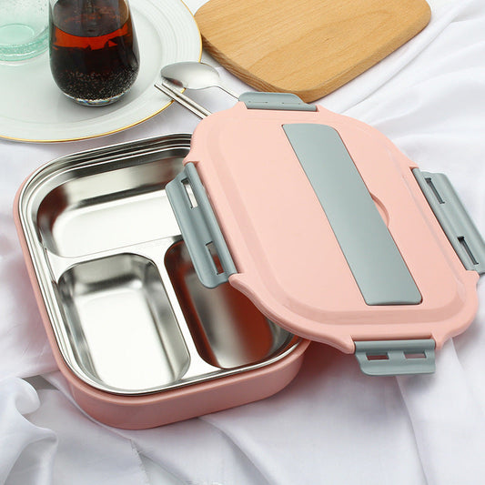 Stainless steel student lunch box-0
