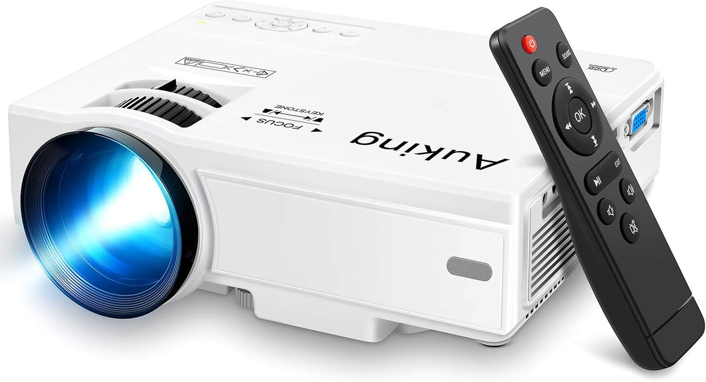 AuKing 2023 Upgraded Portable Mini Projector - Your Compact Home Theater Solution