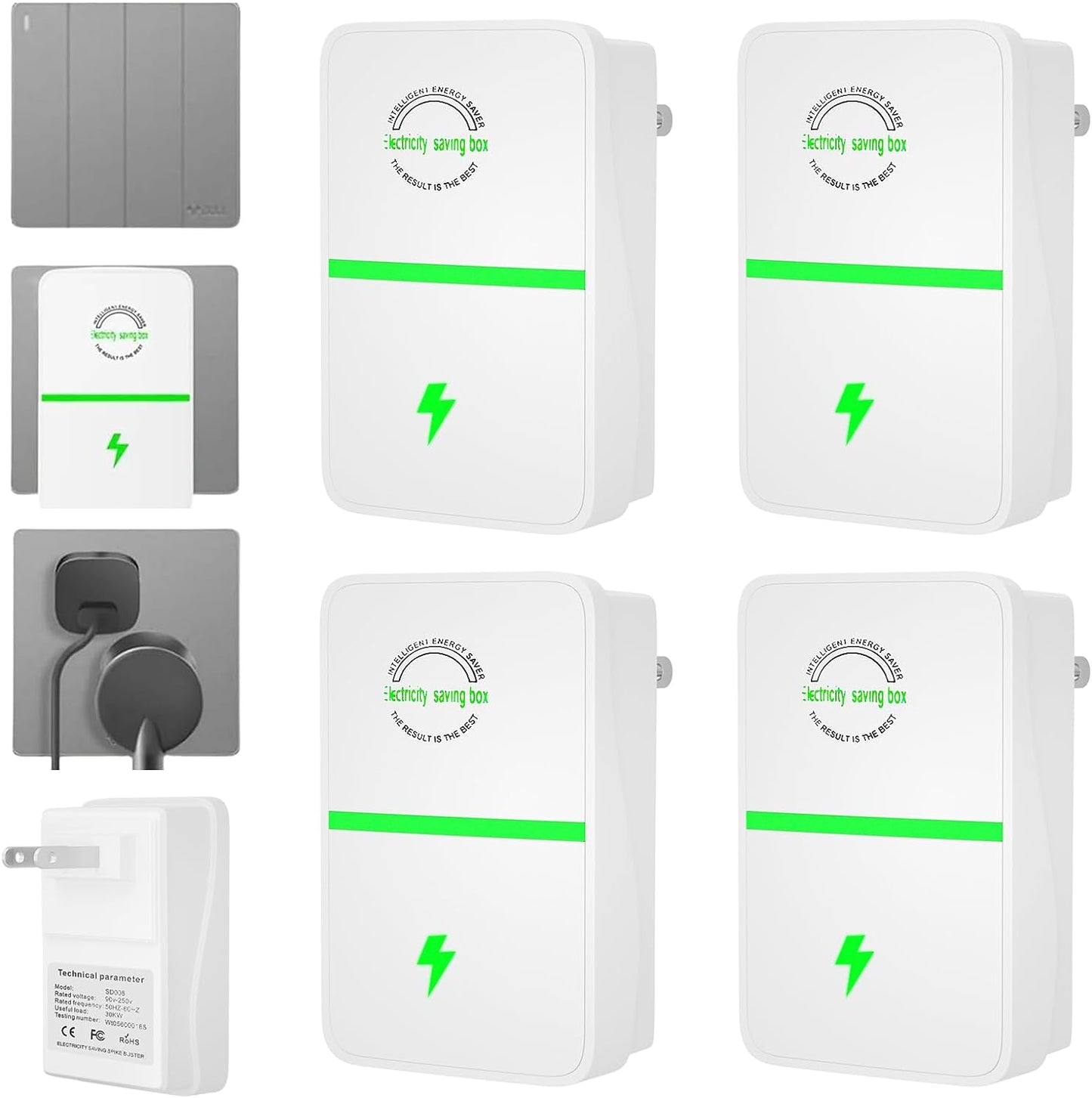 Save Electricity Stop Watt Energy Saving Box Save Energy Power Saver (4 Pack)
