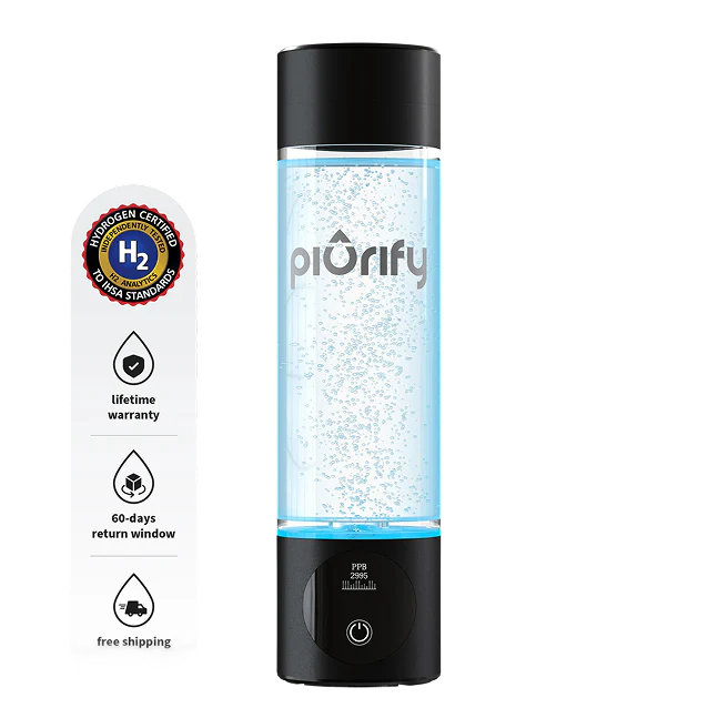 Piurify™ Hydrogen Water Bottle – Portable Electrolysis Generator for Antioxidant-Rich Hydration