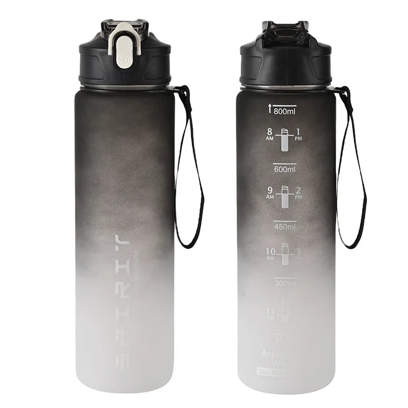 1PCS 800ML Large Capacity Sports Water Bottle Leak Proof Colorful Plastic Cup Drinking Outdoor Travel Portable Gym Fitness Jugs-5