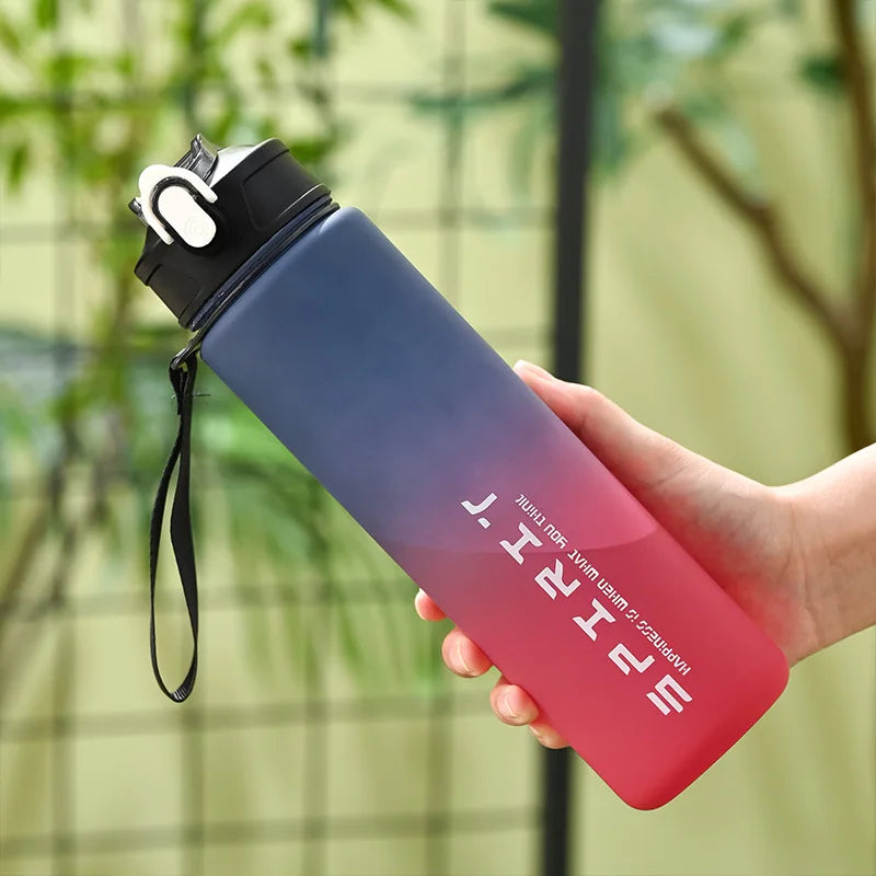 1PCS 800ML Large Capacity Sports Water Bottle Leak Proof Colorful Plastic Cup Drinking Outdoor Travel Portable Gym Fitness Jugs-2