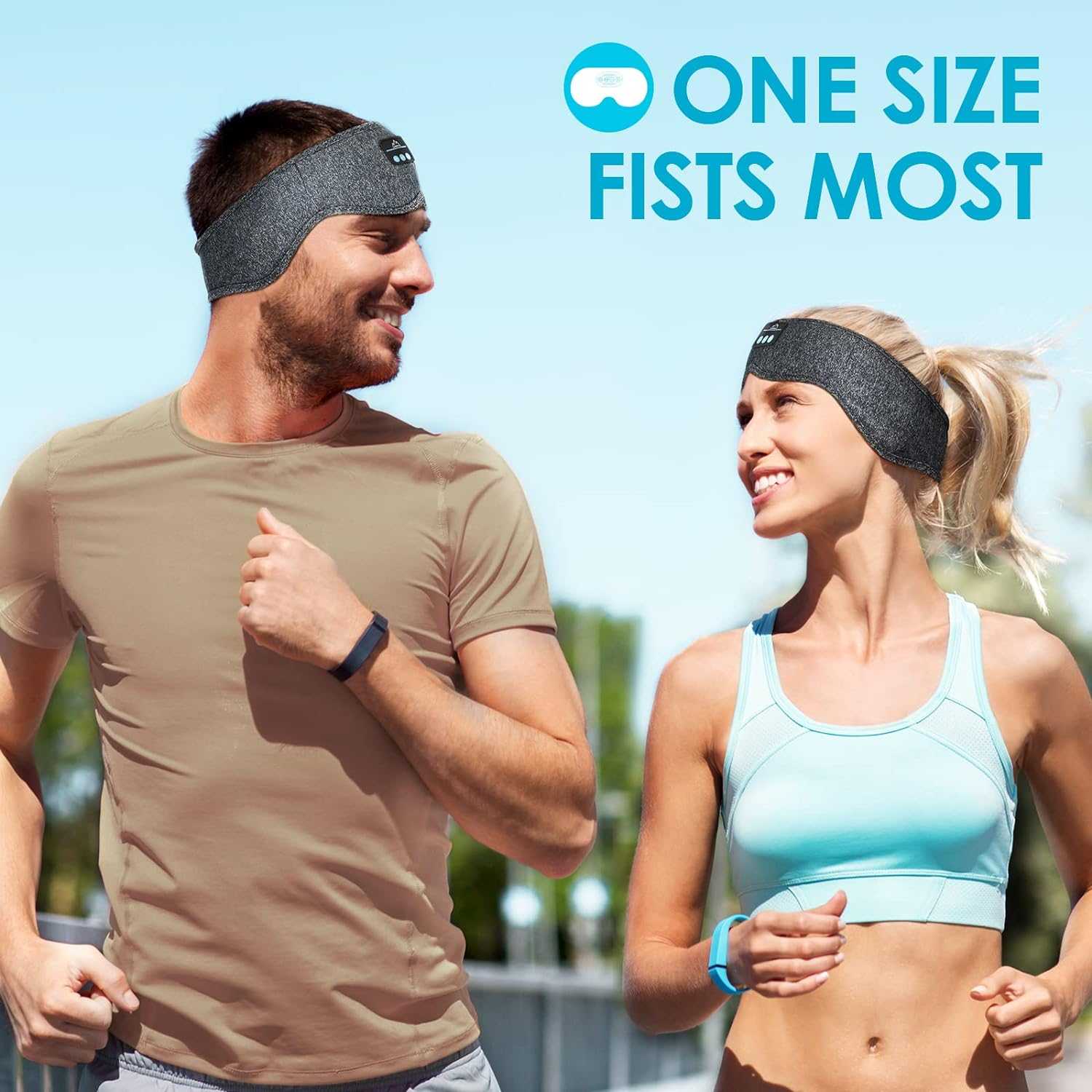 Bluetooth Sleep Headphones Headband – Wireless, Ultra - Soft for Side Sleepers - A Horizon Dawn