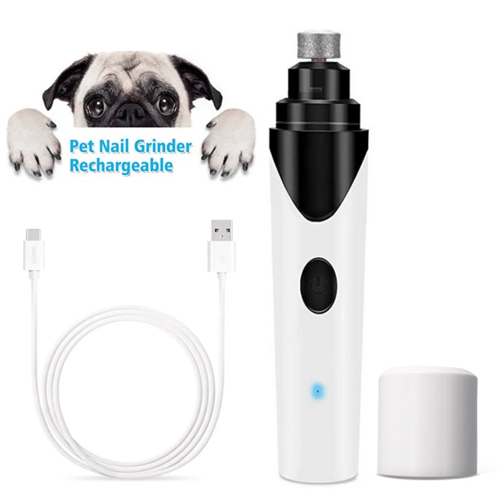 Dog Nail Grinder LED Rechargeable & Portable Electric Pet Nail Trimmer for Dog Pets - A Horizon Dawn
