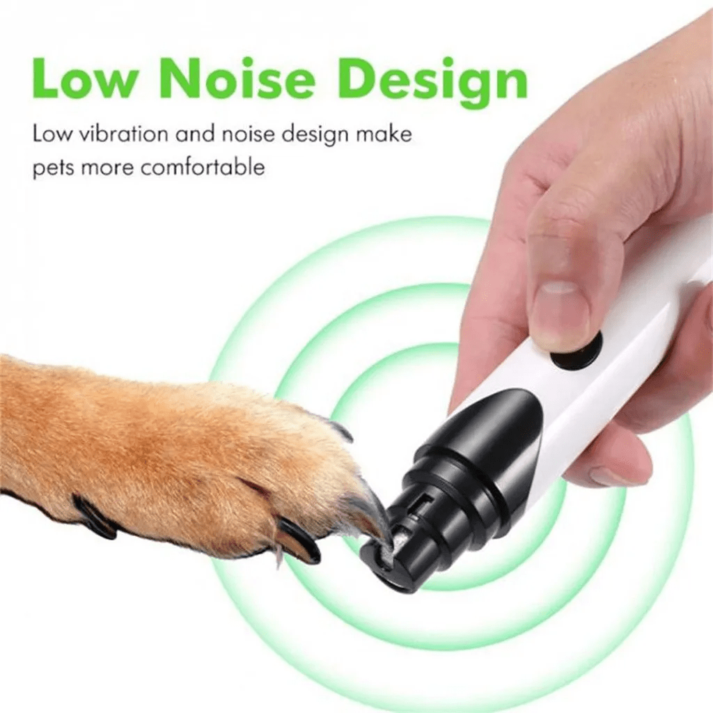 Dog Nail Grinder LED Rechargeable & Portable Electric Pet Nail Trimmer for Dog Pets - A Horizon Dawn