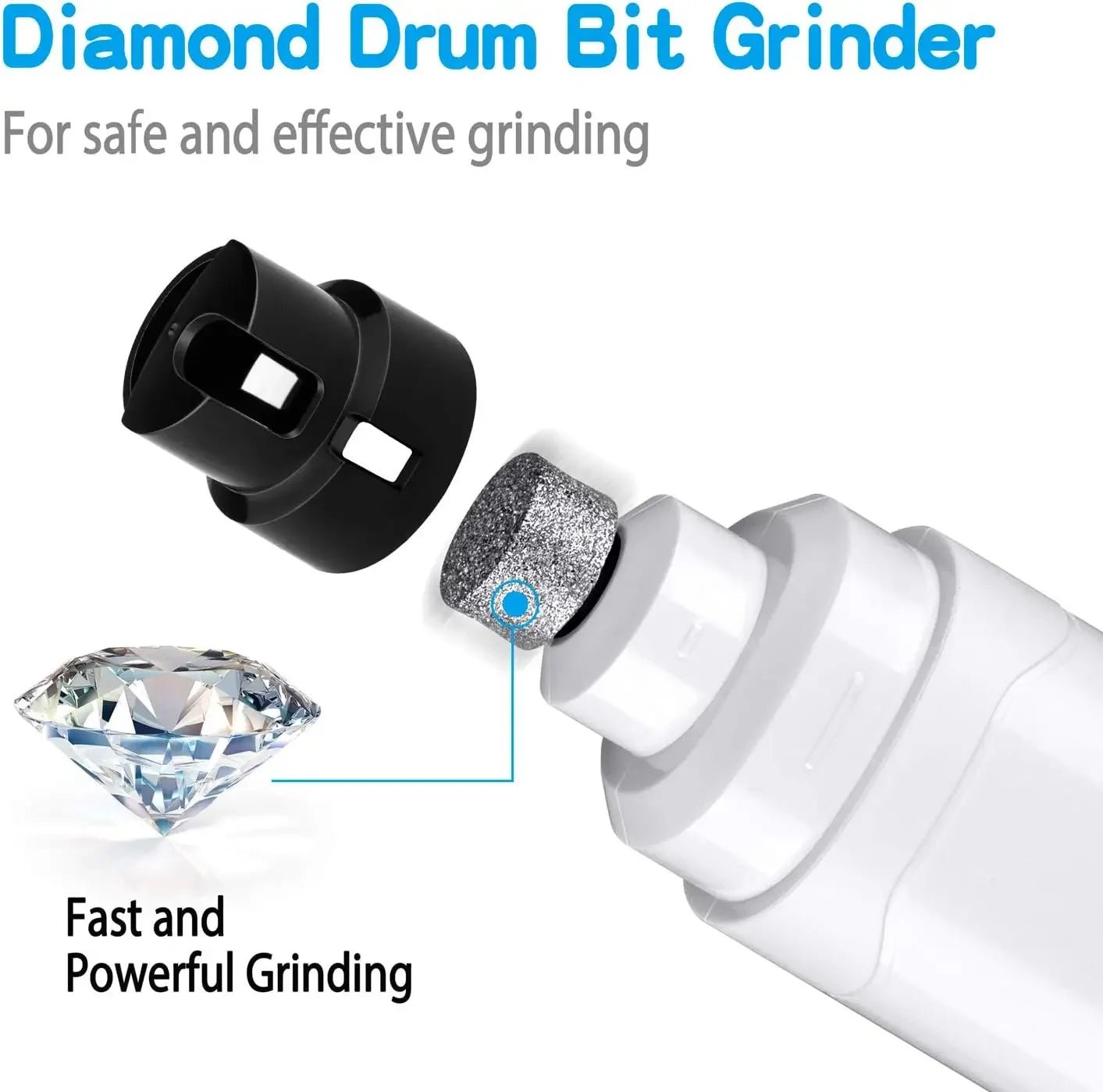 Dog Nail Grinder LED Rechargeable & Portable Electric Pet Nail Trimmer for Dog Pets - A Horizon Dawn