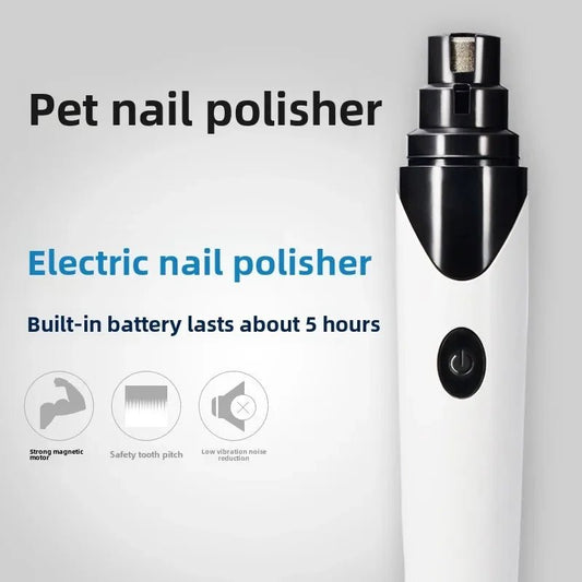 Dog Nail Grinder LED Rechargeable & Portable Electric Pet Nail Trimmer for Dog Pets - A Horizon Dawn