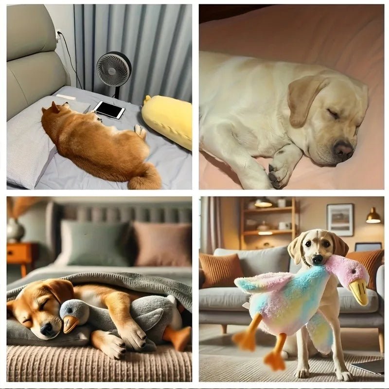 Duck Plush Toy for Dogs - Anxiety Relief & Interactive Companion - A Horizon Dawn