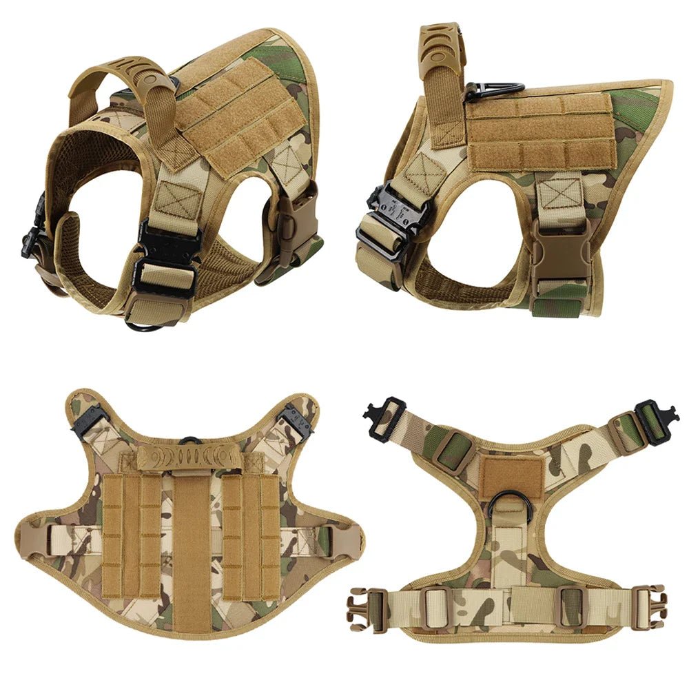 Military Tactical Dog Harness Set - Complete Training Gear for Large Dogs - A Horizon Dawn