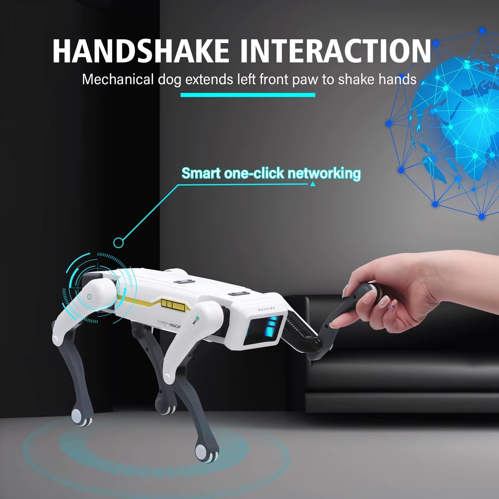 Smart AI Robot Dog Toy - Voice & App Control STEM Learning Gift - A Horizon Dawn