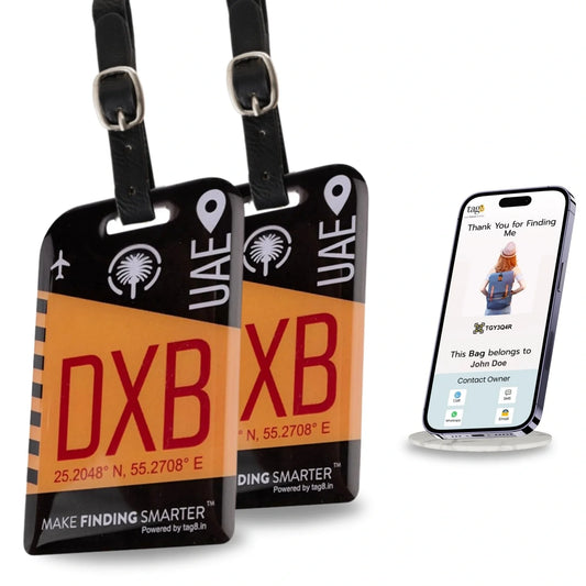 Smart Bag Security Tag - Dubai (DXB)  [Pack 2]-0
