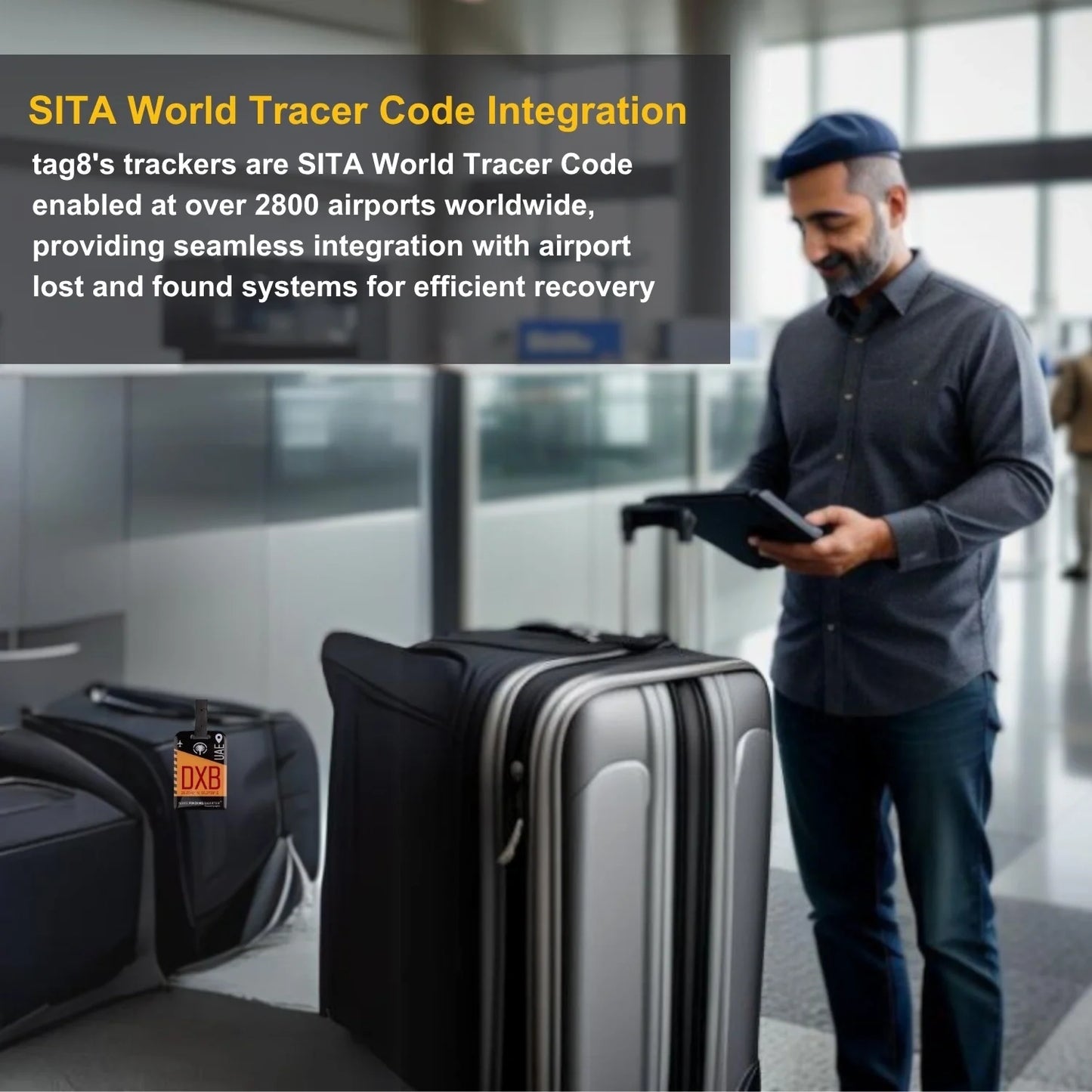 Smart Bag Security Tag - Dubai (DXB)  [Pack 2]-4