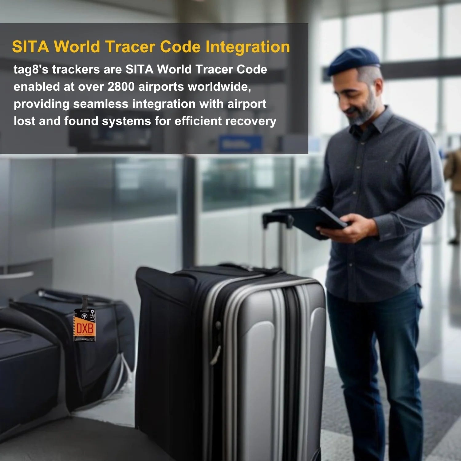 Smart Bag Security Tag - Dubai (DXB)  [Pack 2]-4