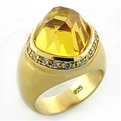 AHD Gold 925 Sterling Silver Ring with AAA - A Horizon Dawn