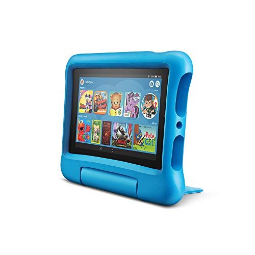 Fire 7 Kids tablet, 7" Display, ages 3-7, 16 GB, Kid-Proof Case Blue
