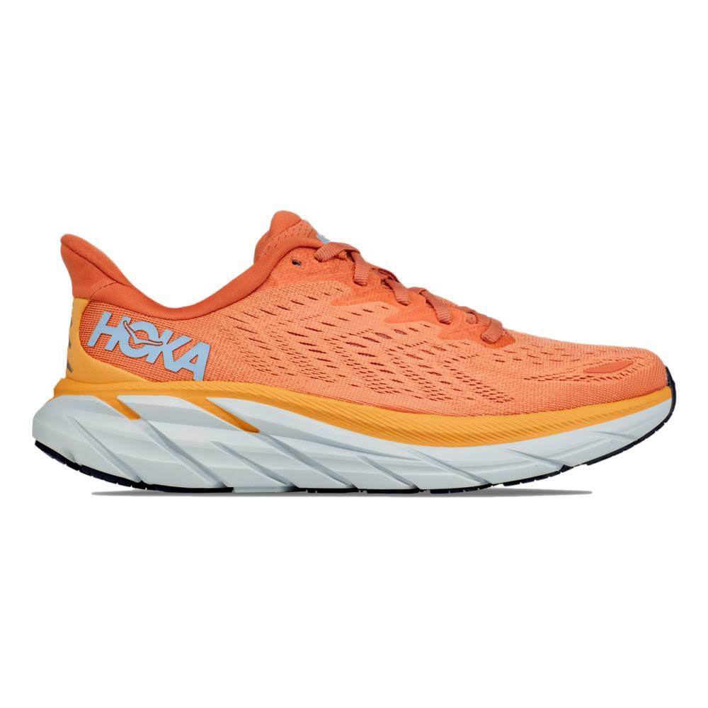Hoka Clifton 8-Women Running Shoes- Coral - Size 8 M US - A Horizon Dawn