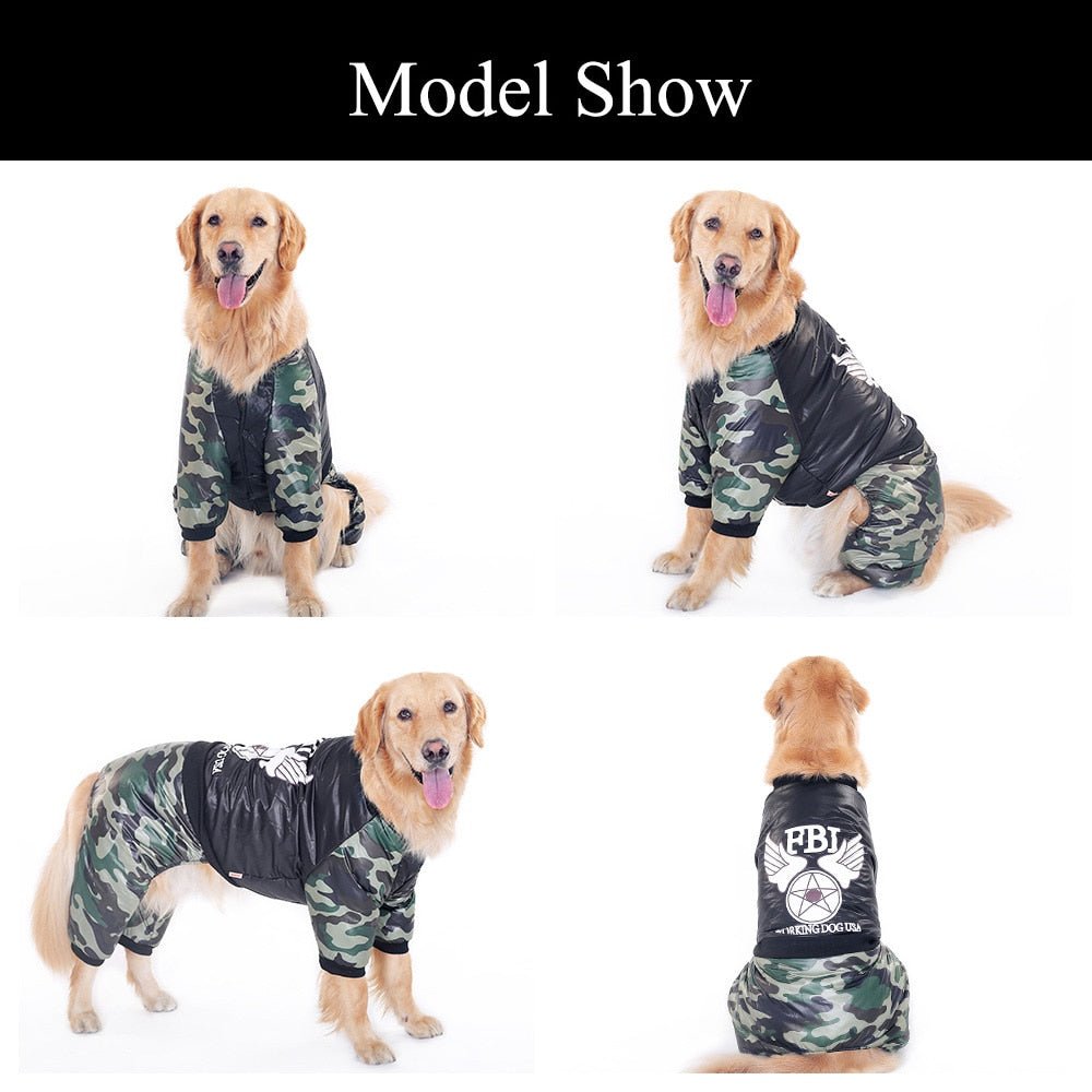 HOOPET New Pet Dogs Clothes Warm Cotton Leisure Style Autumn Winter Jacket Four Legs Large Dog - A Horizon Dawn
