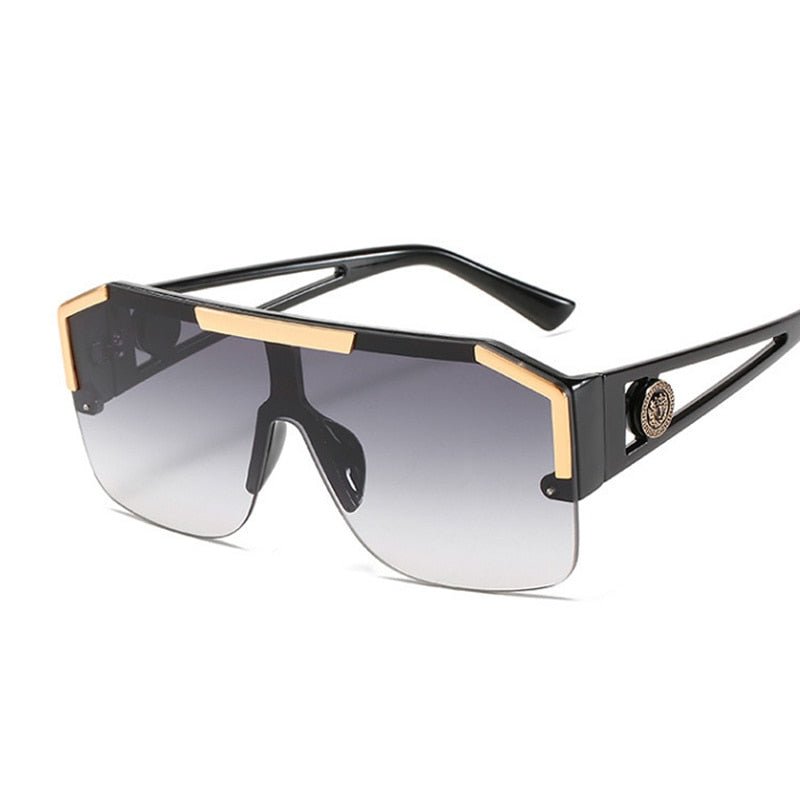 New Luxury Oversized Man Sunglasses Brand Designer Sun Glasses For Woman Fashion Gradient Square Shades - A Horizon Dawn