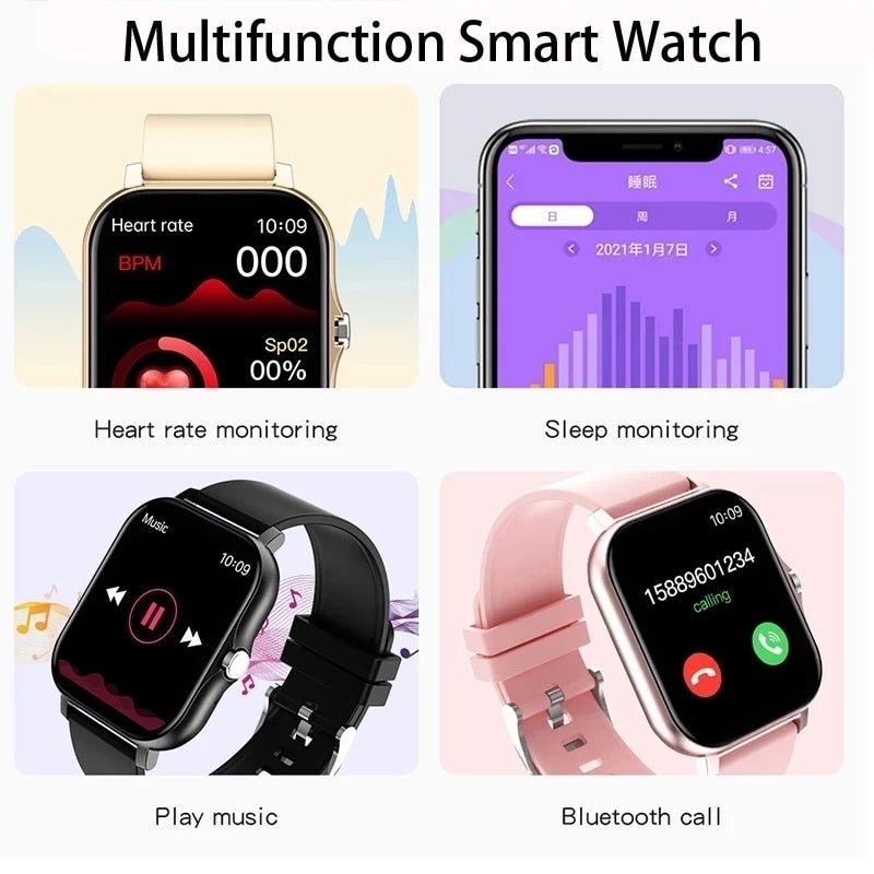 New Smart Watch Bluetooth Call Watch Fitness Tracker Waterproof Sport Smart Clock Fashion Ladies Men Smartwatch 2023 - A Horizon Dawn