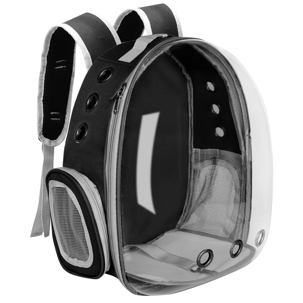 Portable Cat Carrier Bag Breathable Pet Small Dog Cat Backpack Outdoor Travel Space Capsule Cage Transparent Space Pet Backpack - A Horizon Dawn