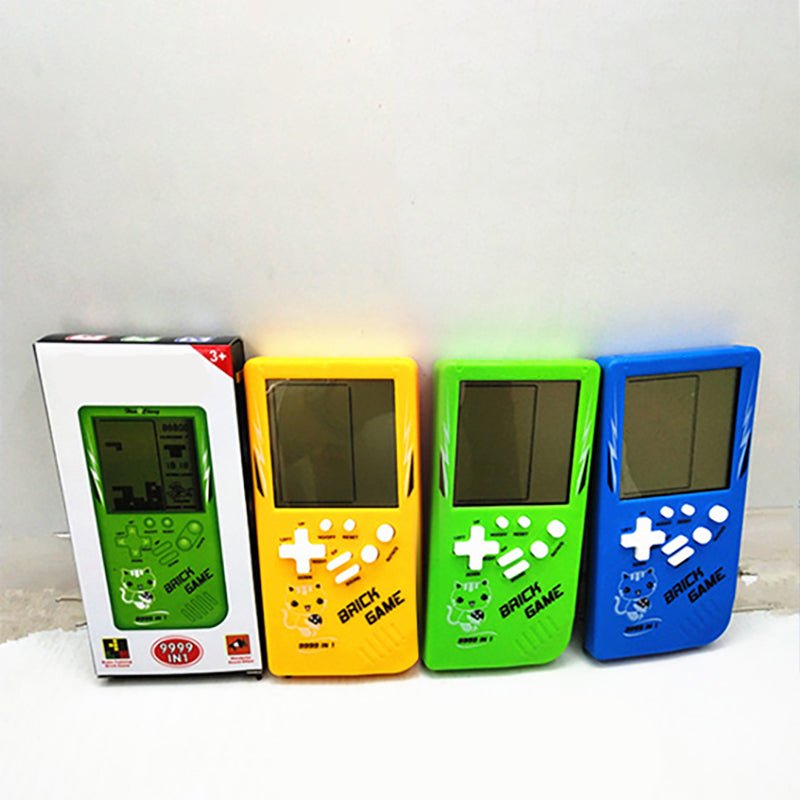 Retro Childhood Tetris Handheld Game Player - A Horizon Dawn