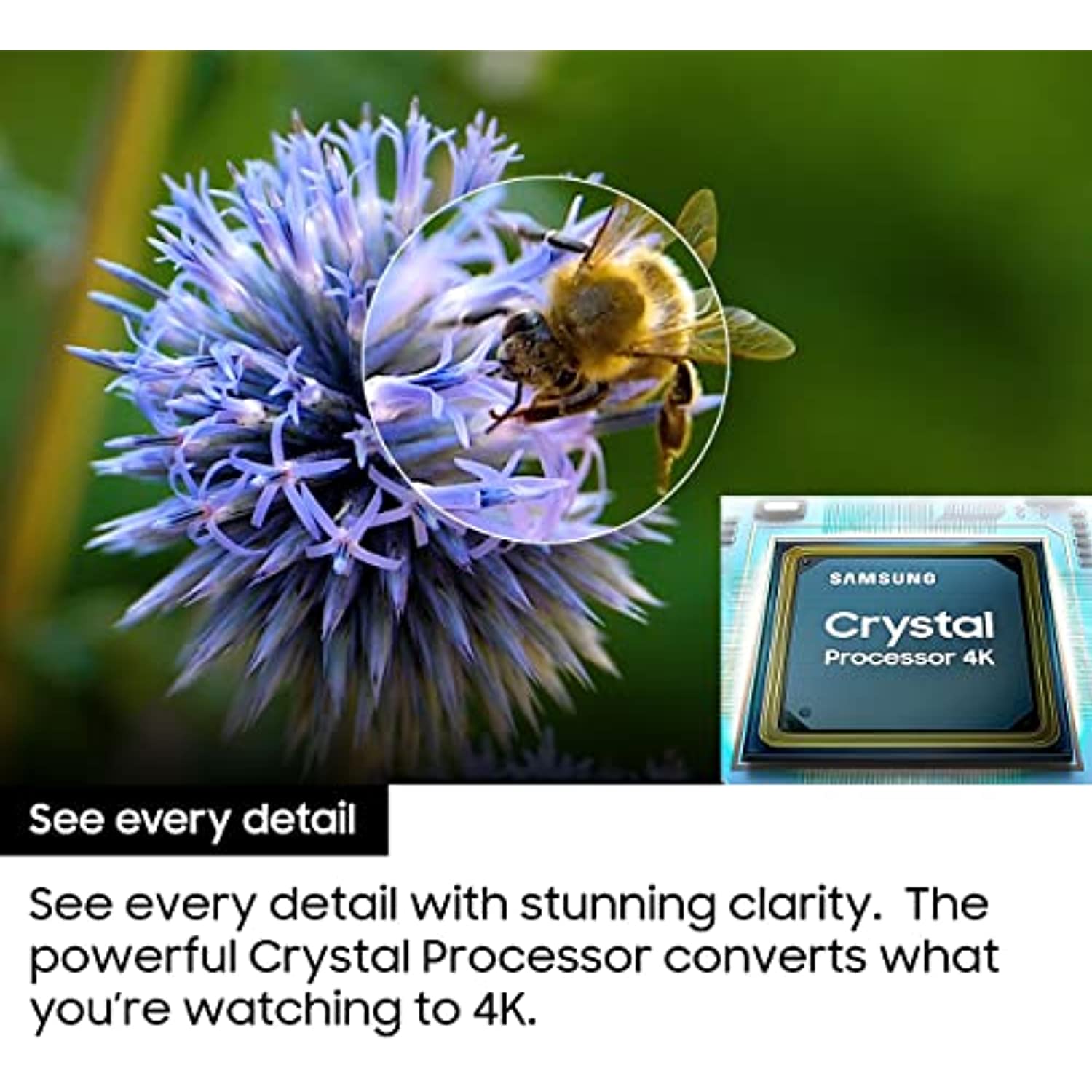 SAMSUNG 50 - Inch Class Crystal UHD AU8000 Series - 4K UHD HDR Smart TV with Alexa Built - in (UN50AU8000FXZA, 2021 Model) - A Horizon Dawn