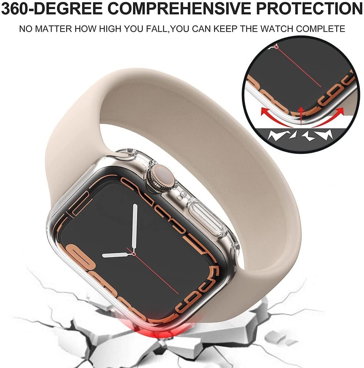 Strap for Apple watch band 44MM 40MM iwatch 38mm 42mm wrist bracelet Screen Protector Case Apple Watch Series 8 7 SE 6 5 4 3band - A Horizon Dawn
