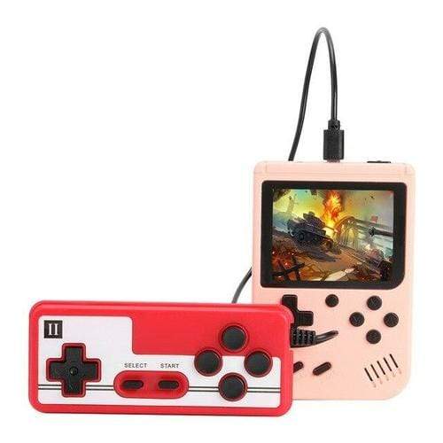 Yellow Angel Kids Game Console Pink with Gamepad / United States Video- Game -Console -3.0 -Inch- 500 -Games